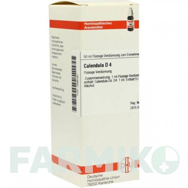 КАЛЕНДУЛА (CALENDULA) D 4 розчин 50 мл - Гомеопатія DHU