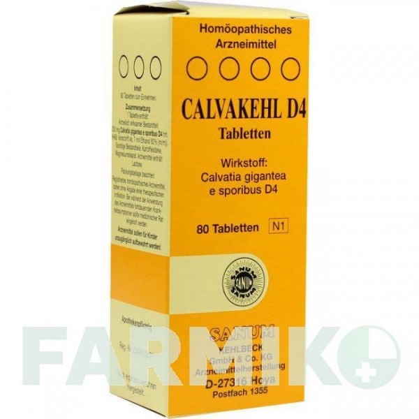 КАЛЬВАКЕЛ (CALVAKEHL) D 4 таблетки 80 шт - Гомеопатия SANUM-KEHLBECK