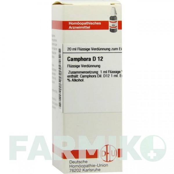 КАМФОРА (CAMPHORA) D 12 розчин 20 мл - Гомеопатія DHU
