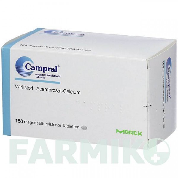 КАМПРАЛ (CAMPRAL) таблетки 168 шт - Акампросат ABACUS MEDICINE
