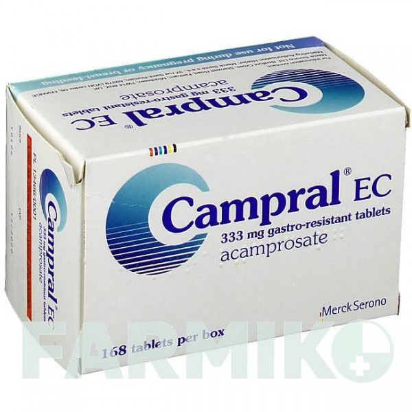 КАМПРАЛ (CAMPRAL) таблетки 168 шт - Акампросат ACA MULLER-ADAG PHARMA