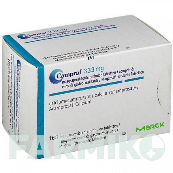 КАМПРАЛ (CAMPRAL) таблетки 48 шт - Акампросат AXICORP PHARMA