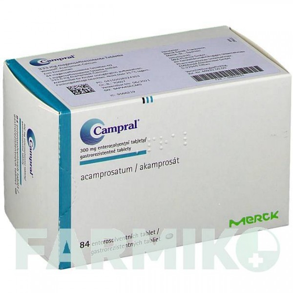 КАМПРАЛ (CAMPRAL) таблетки 84 шт - Акампросат EMRA-MED