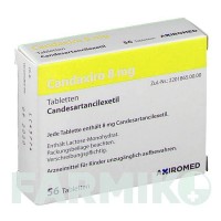 КАНДАКСІРО (CANDAXIRO) 8 мг таблетки 56 шт - Кандесартан MEDICAL VALLEY INVEST
