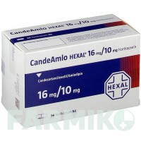 КАНДЕАМЛО (CANDEAMLO) 16 мг/10 мг капсули 56 шт - Кандесартан, Амлодипін HEXAL