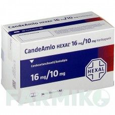 КАНДЕАМЛО (CANDEAMLO) 16 мг/10 мг капсулы 56 шт - Кандесартан, Амлодипин HEXAL