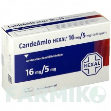КАНДЕАМЛО (CANDEAMLO) 16 мг/5 мг капсулы 28 шт - Кандесартан, Амлодипин HEXAL