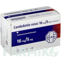 КАНДЕАМЛО (CANDEAMLO) 16 мг/5 мг капсули 56 шт - Кандесартан, Амлодипін HEXAL