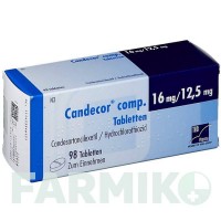 КАНДЕКОР (CANDECOR) 16 мг/12,5 мг таблетки 98 шт - Кандесартан, Гідрохлоротіазид BB FARMA