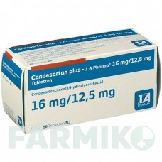 КАНДЕСАРТАН (CANDESARTAN) 16 мг/12,5 мг таблетки 98 шт - Кандесартан, Гидрохлоротиазид 1 A PHARMA