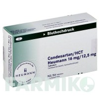 КАНДЕСАРТАН (CANDESARTAN) 16 мг/12,5 мг таблетки 56 шт - Кандесартан, Гидрохлоротиазид HEUMANN PHARMA