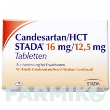 КАНДЕСАРТАН (CANDESARTAN) 16 мг/12,5 мг таблетки 28 шт - Кандесартан, Гідрохлоротіазид STADAPHARM
