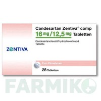 КАНДЕСАРТАН (CANDESARTAN) 16 мг/12,5 мг таблетки 28 шт - Кандесартан, Гидрохлоротиазид ZENTIVA