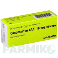 КАНДЕСАРТАН (CANDESARTAN) 16 мг таблетки 56 шт - Кандесартан AAA - PHARMA