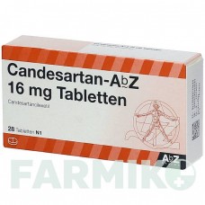 КАНДЕСАРТАН (CANDESARTAN) 16 мг таблетки 28 шт - Кандесартан ABZ PHARMA