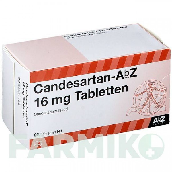 КАНДЕСАРТАН (CANDESARTAN) 16 мг таблетки 98 шт - Кандесартан ABZ PHARMA