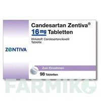 КАНДЕСАРТАН (CANDESARTAN) 16 мг таблетки 98 шт - Кандесартан ZENTIVA