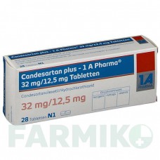 КАНДЕСАРТАН (CANDESARTAN) 32 мг/12,5 мг таблетки 28 шт - Кандесартан, Гидрохлоротиазид 1 A PHARMA