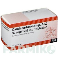 КАНДЕСАРТАН (CANDESARTAN) 32 мг/12,5 мг таблетки 98 шт - Кандесартан, Гидрохлоротиазид ABZ PHARMA