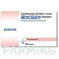 КАНДЕСАРТАН (CANDESARTAN) 32 мг/12,5 мг таблетки 28 шт - Кандесартан, Гидрохлоротиазид ZENTIVA