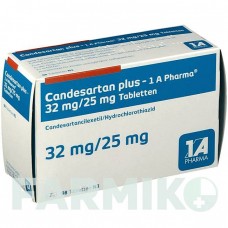 КАНДЕСАРТАН (CANDESARTAN) 32 мг/25 мг таблетки 28 шт - Кандесартан, Гидрохлоротиазид 1 A PHARMA