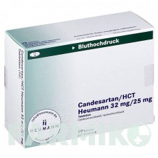 КАНДЕСАРТАН (CANDESARTAN) 32 мг/25 мг таблетки 98 шт - Кандесартан, Гидрохлоротиазид HEUMANN PHARMA