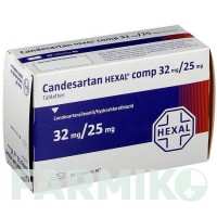 КАНДЕСАРТАН (CANDESARTAN) 32 мг/25 мг таблетки 98 шт - Кандесартан, Гидрохлоротиазид HEXAL