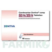 КАНДЕСАРТАН (CANDESARTAN) 32 мг/25 мг таблетки 98 шт - Кандесартан, Гидрохлоротиазид ZENTIVA