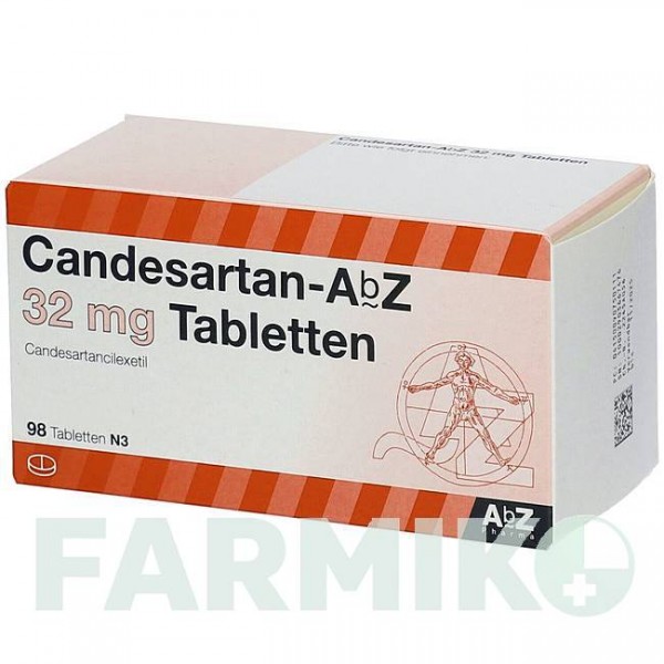 КАНДЕСАРТАН (CANDESARTAN) 32 мг таблетки 98 шт - Кандесартан ABZ PHARMA