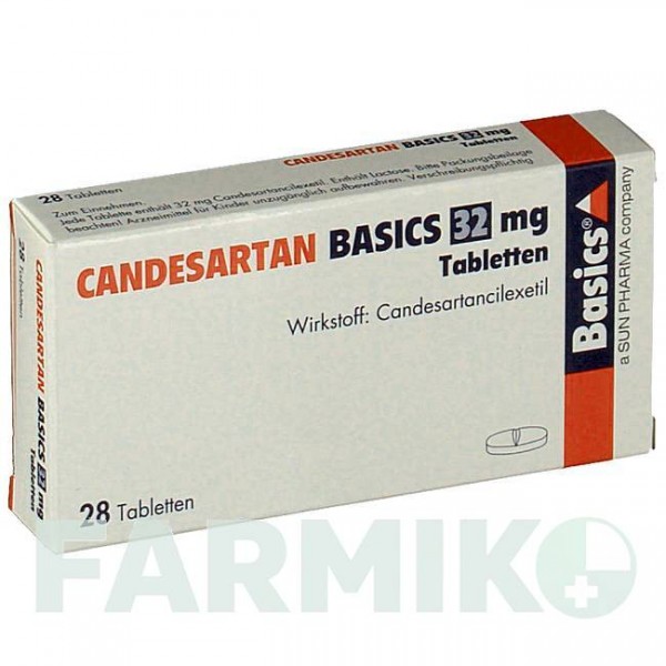 КАНДЕСАРТАН (CANDESARTAN) 32 мг таблетки 28 шт - Кандесартан BASICS