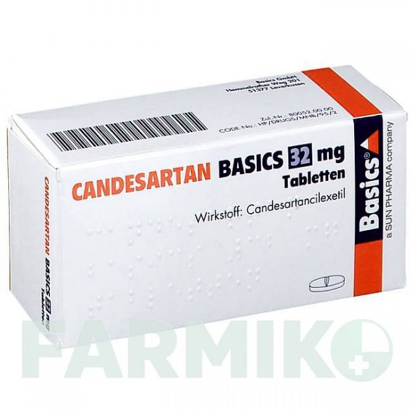 КАНДЕСАРТАН (CANDESARTAN) 32 мг таблетки 56 шт - Кандесартан BASICS