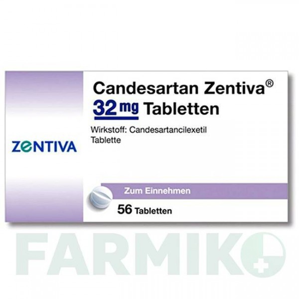 КАНДЕСАРТАН (CANDESARTAN) 32 мг таблетки 56 шт - Кандесартан ZENTIVA
