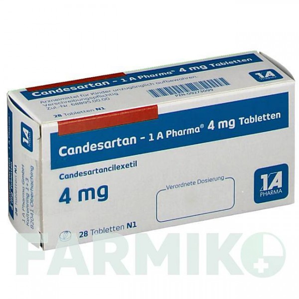 КАНДЕСАРТАН (CANDESARTAN) 4 мг таблетки 28 шт - Кандесартан 1 A PHARMA