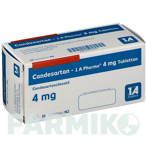 КАНДЕСАРТАН (CANDESARTAN) 4 мг таблетки 56 шт - Кандесартан 1 A PHARMA