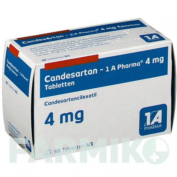 КАНДЕСАРТАН (CANDESARTAN) 4 мг таблетки 98 шт - Кандесартан 1 A PHARMA