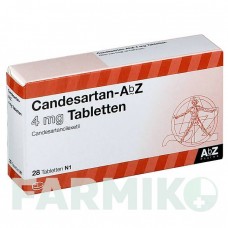 КАНДЕСАРТАН (CANDESARTAN) 4 мг таблетки 28 шт - Кандесартан ABZ PHARMA