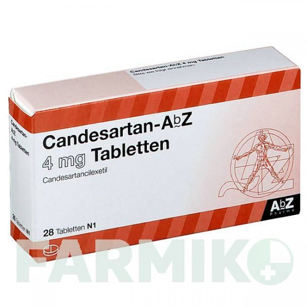 КАНДЕСАРТАН (CANDESARTAN) 4 мг таблетки 28 шт - Кандесартан ABZ PHARMA