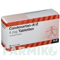 КАНДЕСАРТАН (CANDESARTAN) 4 мг таблетки 56 шт - Кандесартан ABZ PHARMA