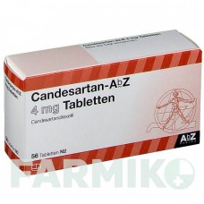 КАНДЕСАРТАН (CANDESARTAN) 4 мг таблетки 56 шт - Кандесартан ABZ PHARMA