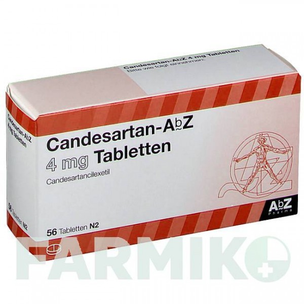 КАНДЕСАРТАН (CANDESARTAN) 4 мг таблетки 56 шт - Кандесартан ABZ PHARMA