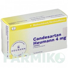 КАНДЕСАРТАН (CANDESARTAN) 4 мг таблетки 56 шт - Кандесартан HEUMANN PHARMA
