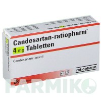 КАНДЕСАРТАН (CANDESARTAN) 4 мг таблетки 28 шт - Кандесартан RATIOPHARM