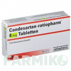 КАНДЕСАРТАН (CANDESARTAN) 4 мг таблетки 28 шт - Кандесартан RATIOPHARM