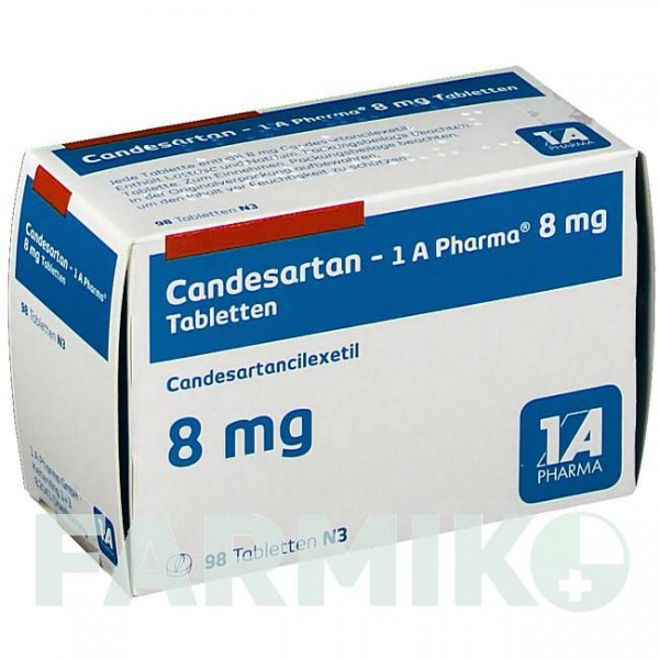 КАНДЕСАРТАН (CANDESARTAN) 8 мг таблетки 98 шт - Кандесартан 1 A PHARMA