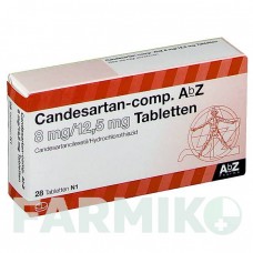 КАНДЕСАРТАН (CANDESARTAN) 8 мг/12,5 мг таблетки 28 шт - Кандесартан, Гідрохлоротіазид ABZ PHARMA