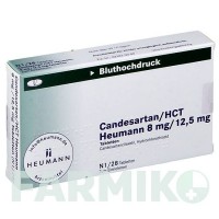 КАНДЕСАРТАН (CANDESARTAN) 8 мг/12,5 мг таблетки 28 шт - Кандесартан, Гидрохлоротиазид HEUMANN PHARMA