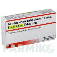 КАНДЕСАРТАН (CANDESARTAN) 8 мг/12,5 мг таблетки 28 шт - Кандесартан, Гідрохлоротіазид RATIOPHARM
