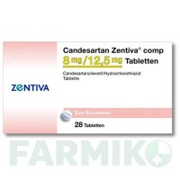 КАНДЕСАРТАН (CANDESARTAN) 8 мг/12,5 мг таблетки 28 шт - Кандесартан, Гидрохлоротиазид ZENTIVA