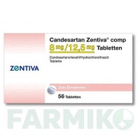 КАНДЕСАРТАН (CANDESARTAN) 8 мг/12,5 мг таблетки 56 шт - Кандесартан, Гидрохлоротиазид ZENTIVA