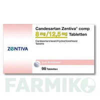 КАНДЕСАРТАН (CANDESARTAN) 8 мг/12,5 мг таблетки 98 шт - Кандесартан, Гідрохлоротіазид ZENTIVA